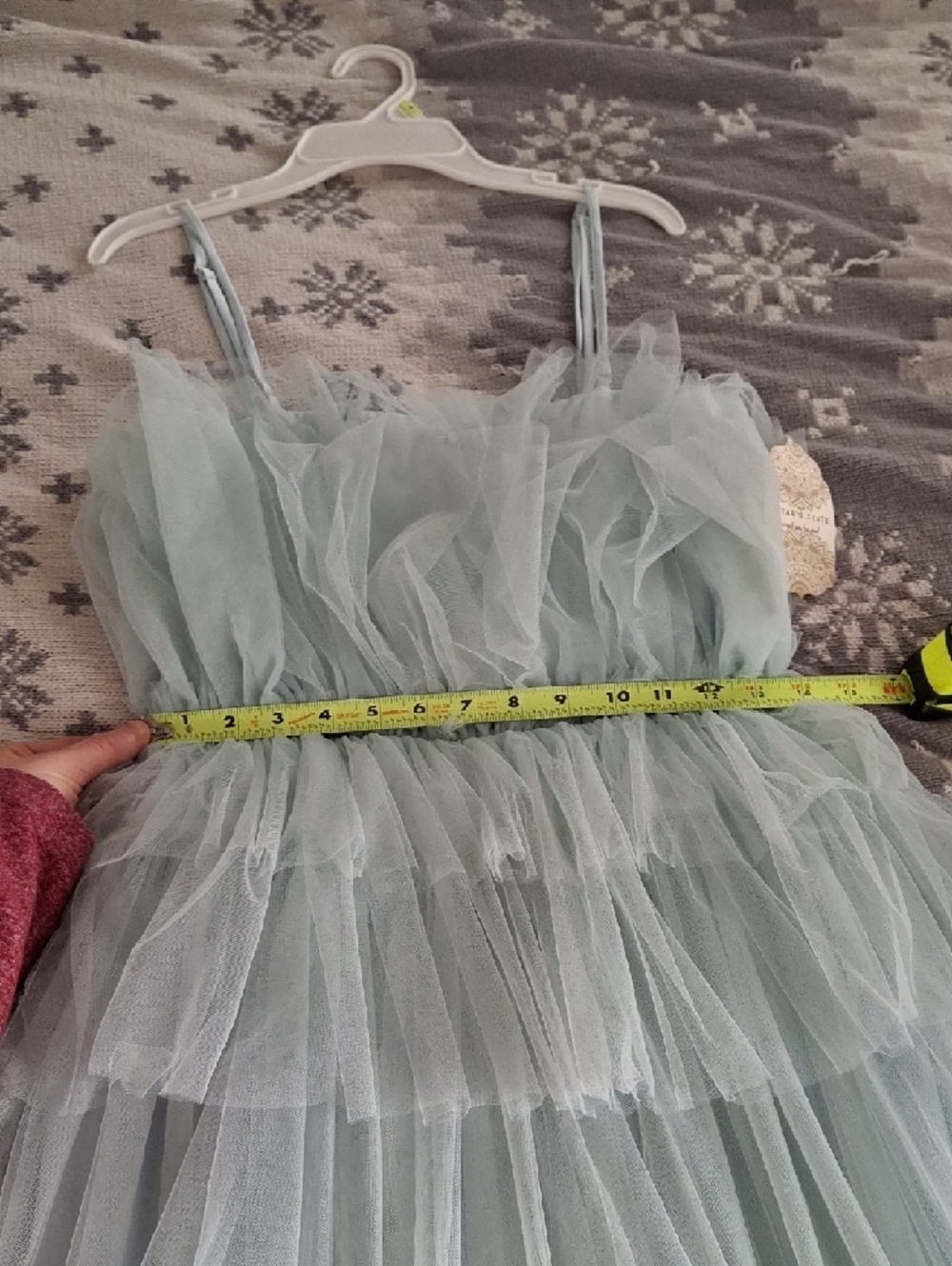 Altar'd State - NWT Pale Blue Layered Tulle Mini Dress - Picture 3 of 8